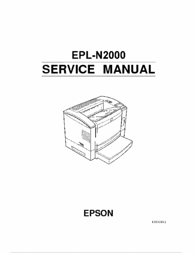 Epson EPL-N2000 Epson EPL-N2000 Service Manual